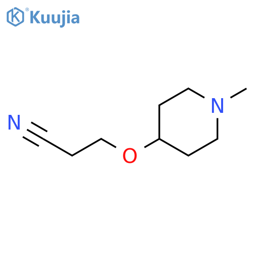 3-(1-Methylpiperidin-4-yl)oxypropanenitrile structure