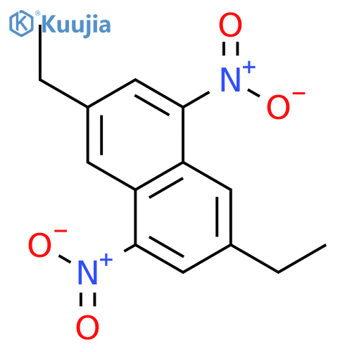 Naphthalene, 3,7-diethyl-1,5-dinitro- structure