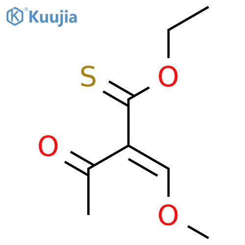 Butanethioic acid, 2-(methoxymethylene)-3-oxo-, O-ethyl ester structure