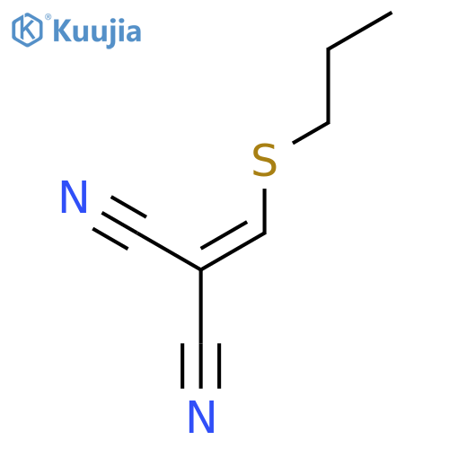 Propanedinitrile, [(propylthio)methylene]- structure