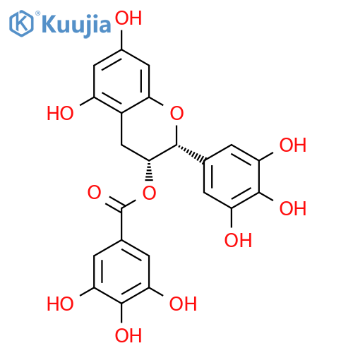 (-)-Epigallocatechin gallate structure