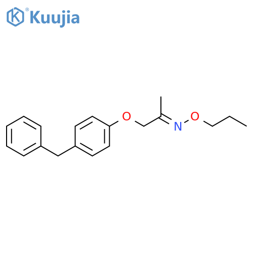 2-Propanone, 1-[4-(phenylmethyl)phenoxy]-, O-propyloxime, (E)- structure