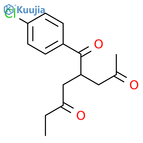2,6-Octanedione, 4-(4-chlorobenzoyl)- structure