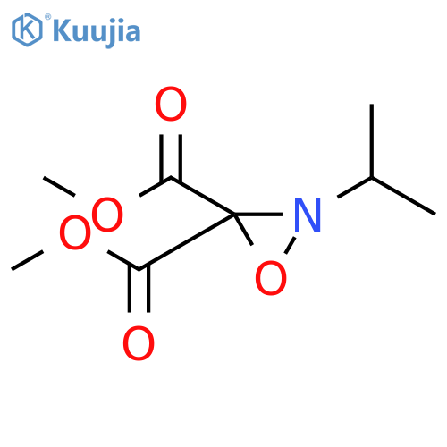 3,3-Oxaziridinedicarboxylic acid, 2-(1-methylethyl)-, dimethyl ester, (±)- structure