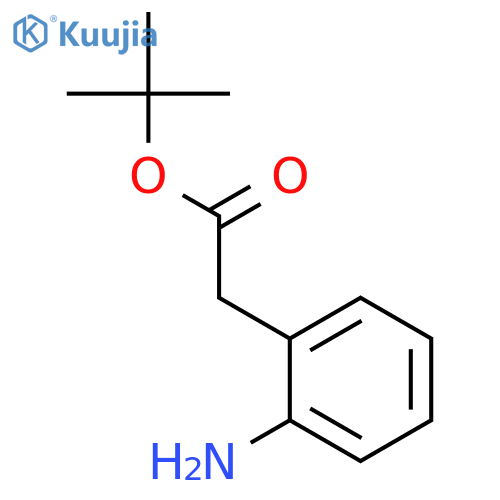 tert-butyl 2-(2-aminophenyl)acetate structure