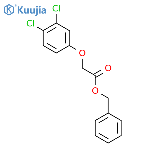 Acetic acid, (3,4-dichlorophenoxy)-, phenylmethyl ester structure