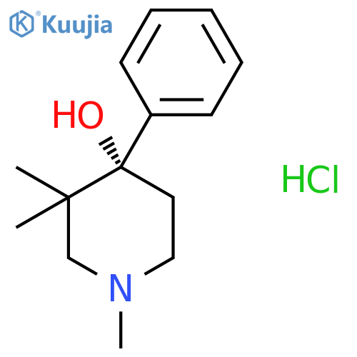 4-Piperidinol, 1,3,3-trimethyl-4-phenyl-, hydrochloride, (S)- structure