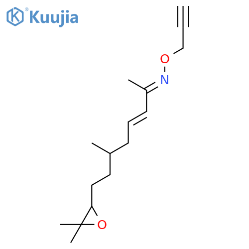 3-Octen-2-one, 8-(3,3-dimethyloxiranyl)-6-methyl-, O-2-propynyloxime structure
