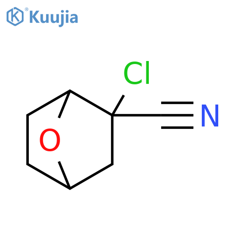 2-chloro-7-oxabicyclo2.2.1heptane-2-carbonitrile structure