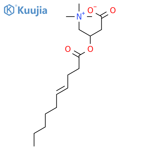1-Propanaminium,3-carboxy-N,N,N-trimethyl-2-[(1-oxo-4-decen-1-yl)oxy]-, inner salt structure