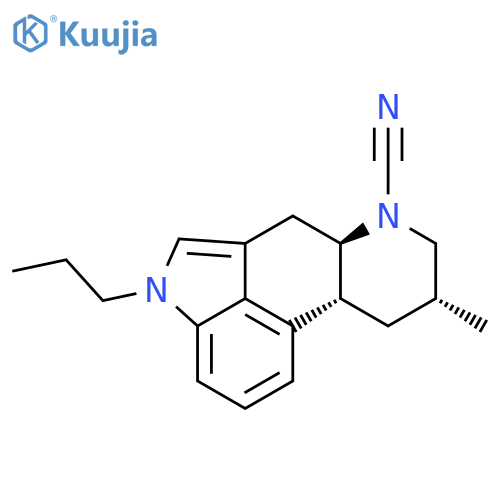 Ergoline-6-carbonitrile,8-methyl-1-propyl-, (8b)- (9CI) structure