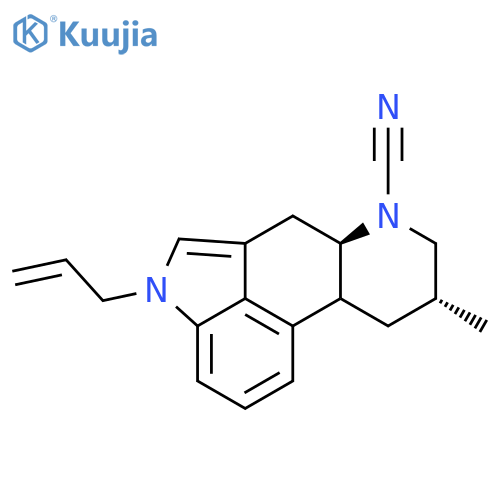 Ergoline-6-carbonitrile,8-methyl-1-(2-propenyl)-, (8b)- (9CI) structure