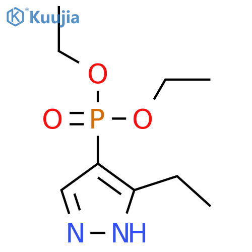 Phosphonic acid, (3-ethyl-1H-pyrazol-4-yl)-, diethyl ester structure