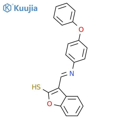 2-Benzofuranthiol, 3-[[(4-phenoxyphenyl)imino]methyl]- structure