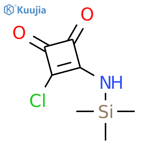 3-Cyclobutene-1,2-dione, 3-chloro-4-[(trimethylsilyl)amino]- structure