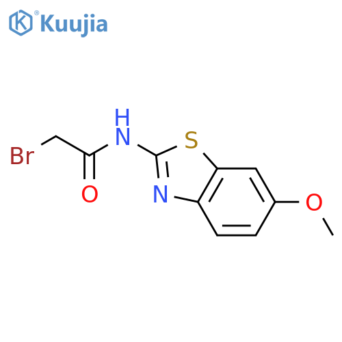 2-Bromo-N-(6-methoxy-1,3-benzothiazol-2-yl)acetamide structure