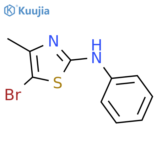 5-Bromo-4-methyl-N-phenylthiazol-2-amine structure