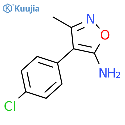 4-(4-chlorophenyl)-3-methyl-1,2-oxazol-5-amine structure