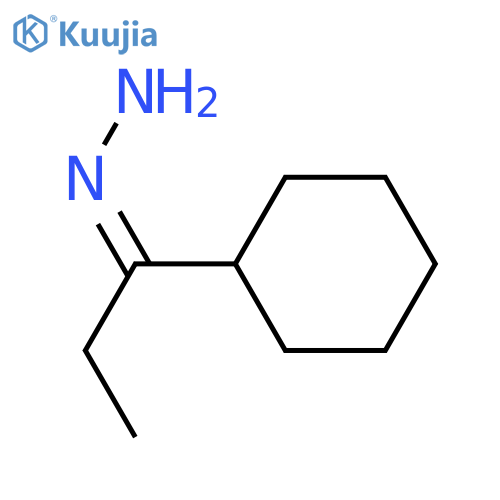 1-Propanone,1-cyclohexyl-, hydrazone structure