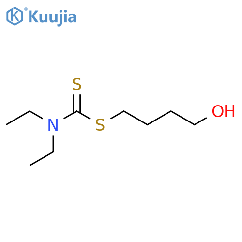 4-(diethylcarbamothioyl)sulfanylbutan-1-ol structure