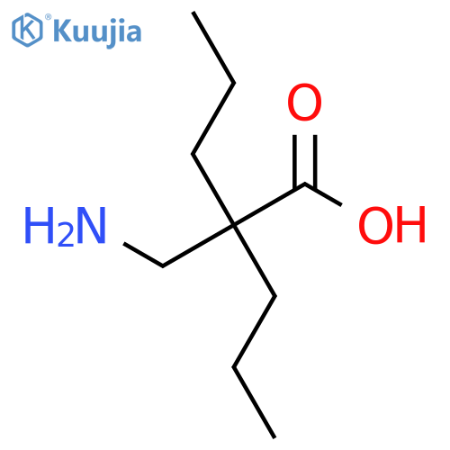 2-(Aminomethyl)-2-propylpentanoic acid structure