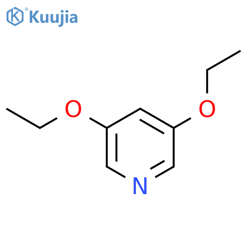 Pyridine, 3,5-diethoxy- structure