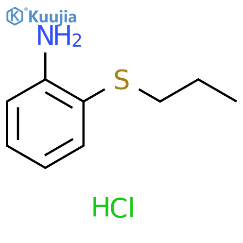 [2-(propylthio)phenyl]amine hydrochloride structure