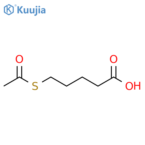 Pentanoic acid, 5-(acetylthio)- structure