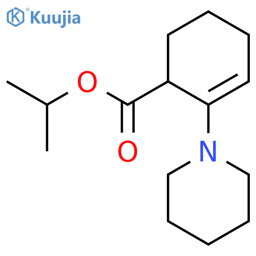 2-Cyclohexene-1-carboxylic acid, 2-(1-piperidinyl)-, 1-methylethyl ester structure