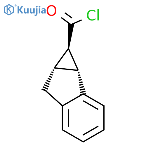 Cycloprop[a]indene-1-carbonylchloride, 1,1a,6,6a-tetrahydro-, (1a,1aa,6aa)- (9CI) structure