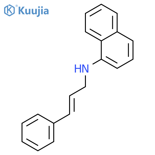 1-Naphthalenamine, N-[(2E)-3-phenyl-2-propenyl]- structure