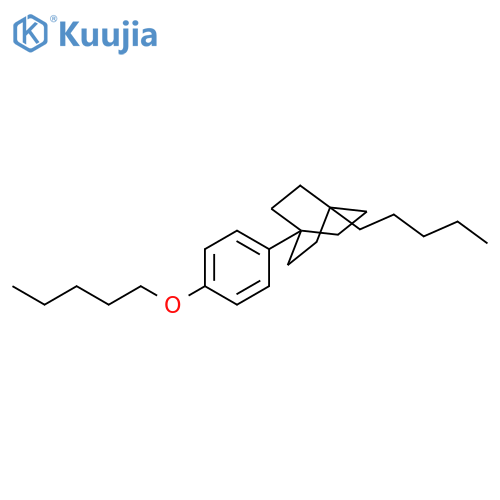 Bicyclo[2.2.2]octane, 1-pentyl-4-[4-(pentyloxy)phenyl]- structure