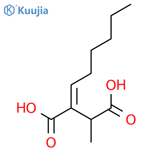 Butanedioic acid, hexylidenemethyl-, (2E)- structure