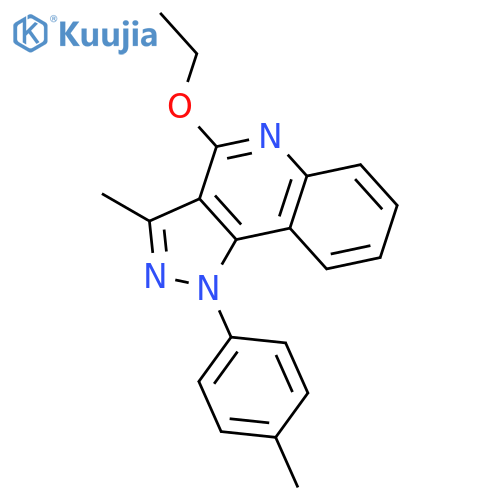 1H-Pyrazolo[4,3-c]quinoline, 4-ethoxy-3-methyl-1-(4-methylphenyl)- structure