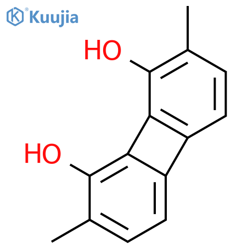 1,8-Biphenylenediol, 2,7-dimethyl- structure