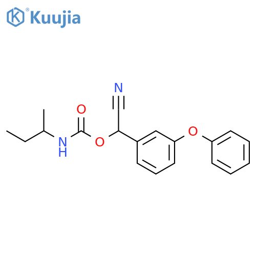 Carbamic acid,(1-methylpropyl)-, cyano(3-phenoxyphenyl)methyl ester (9CI) structure