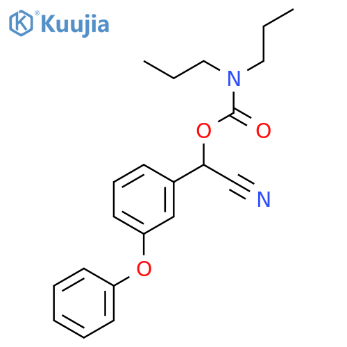 cyano(3-phenoxyphenyl)methyl dipropylcarbamate structure