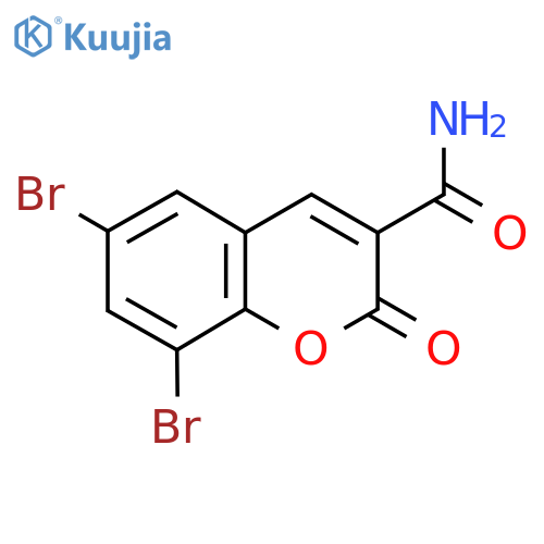 6,8-Dibromo-2-oxo-2H-chromene-3-carboxamide structure