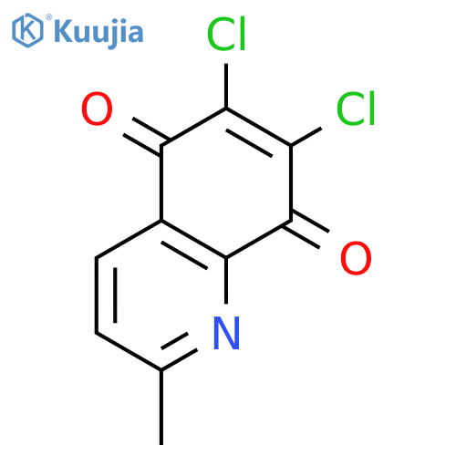6,7-dichloro-2-methylquinoline-5,8-dione structure