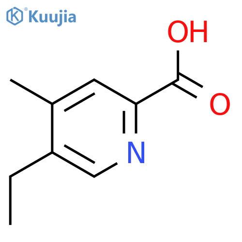 5-ethyl-4-methylpyridine-2-carboxylic acid structure