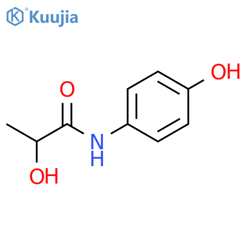 2-Hydroxy-N-(4-hydroxyphenyl)propanamide structure