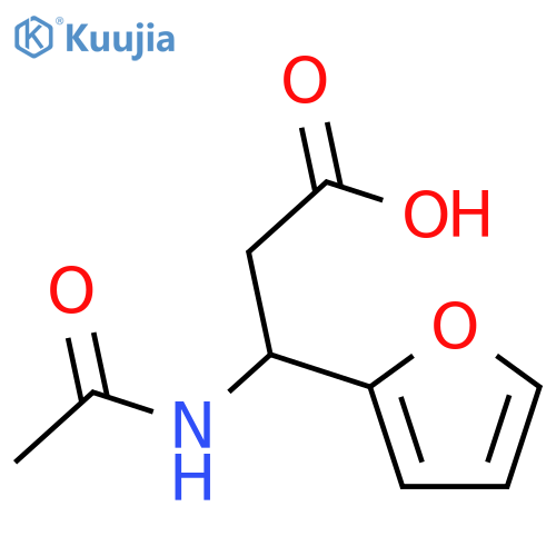 3-acetamido-3-(furan-2-yl)propanoic acid structure