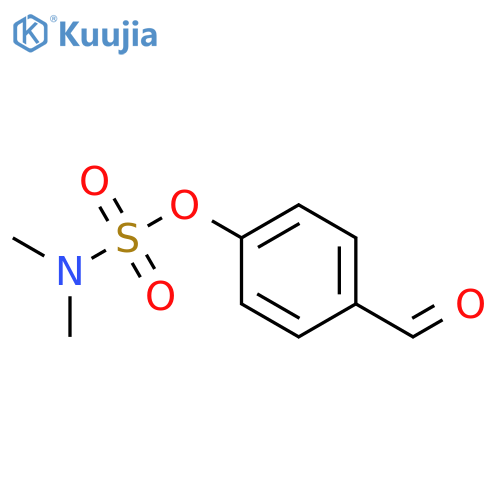 Sulfamic acid, dimethyl-, 4-formylphenyl ester structure