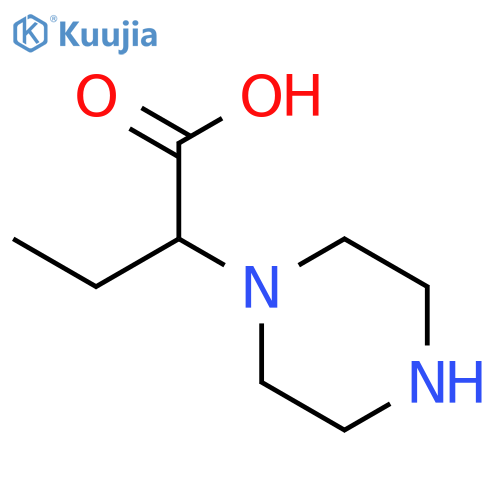 2-Piperazin-1-ylbutanoic acid dihydrochloride structure