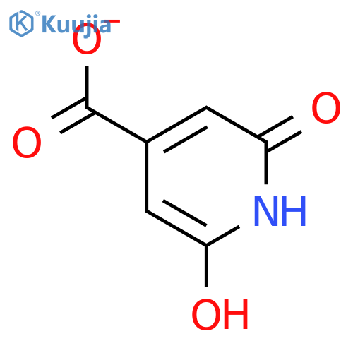 2,6-dihydroxypyridine-4-carboxylic acid structure