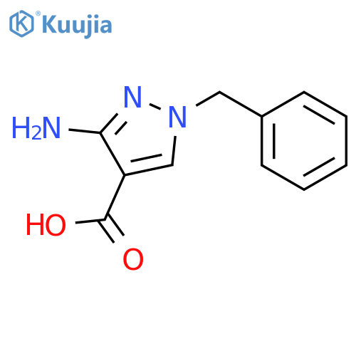 3-amino-1-benzyl-1H-pyrazole-4-carboxylic acid structure