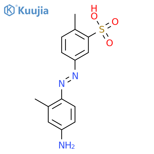 Benzenesulfonic acid, 5-[(4-amino-2-methylphenyl)azo]-2-methyl- structure