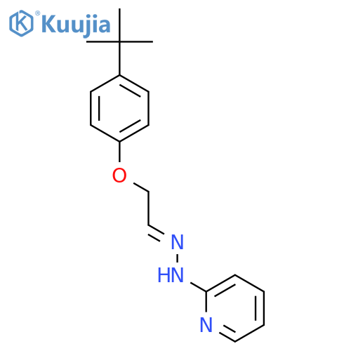 Acetaldehyde, [4-(1,1-dimethylethyl)phenoxy]-, 2-pyridinylhydrazone structure