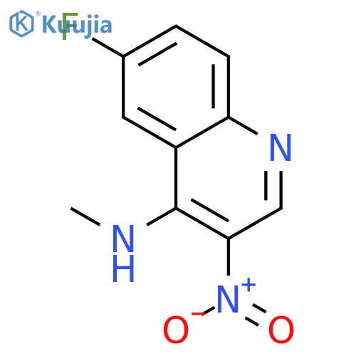 4-Quinolinamine,6-fluoro-N-methyl-3-nitro- structure