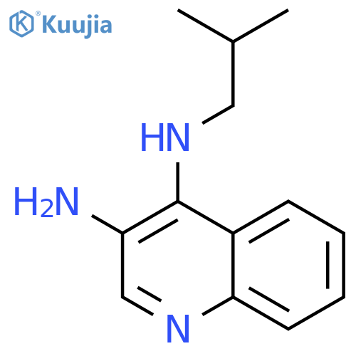 4-Isobutylamino-3-aminoquinoline structure